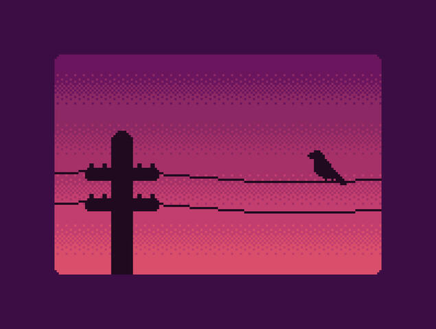 crow on a wire