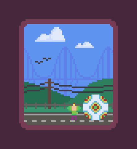 katamari rolling down the road