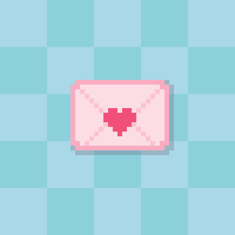 envelope sealed with a kiss