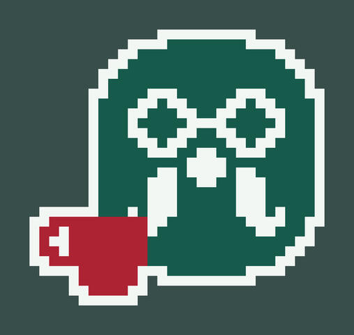 the roost's logo from animal crossing (part of a pixel dailies challenge)