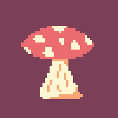 a small mushroom