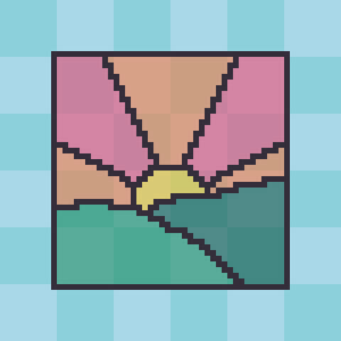 stained glass sunrise